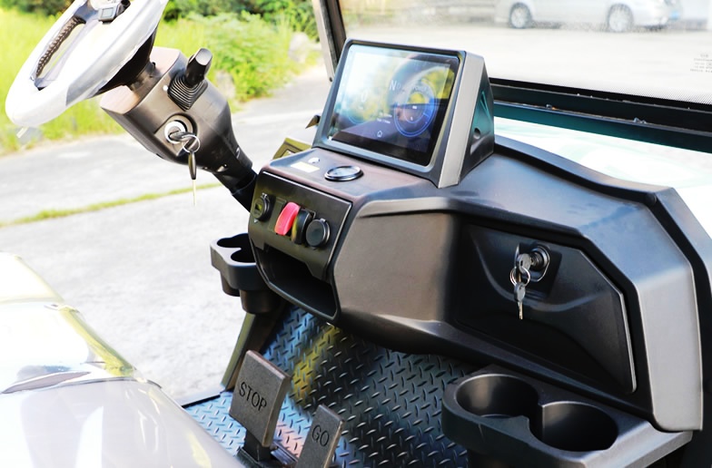 details of the golf cart