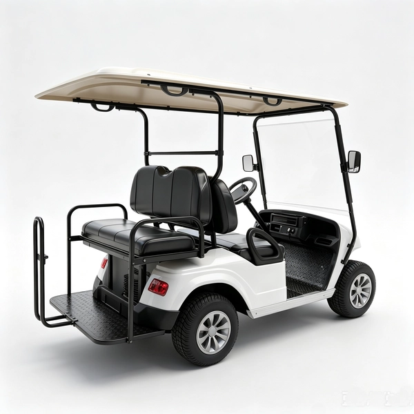 Electric mobility cart for gated community and commercial campus patrol