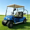 Custom Blue Electric Golf Cart with Rear Bag Rack | Wholesale Manufacturer - EG2028KG