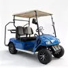 Custom Blue Electric Golf Cart with Rear Bag Rack | Wholesale Manufacturer