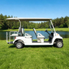 Elegant White Electric Wedding Golf Cart | 6-Seater Luxury Guest Shuttle for Events - Eagle