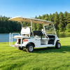 Elegant White Electric Wedding Golf Cart | 6-Seater Luxury Guest Shuttle for Events - Eagle